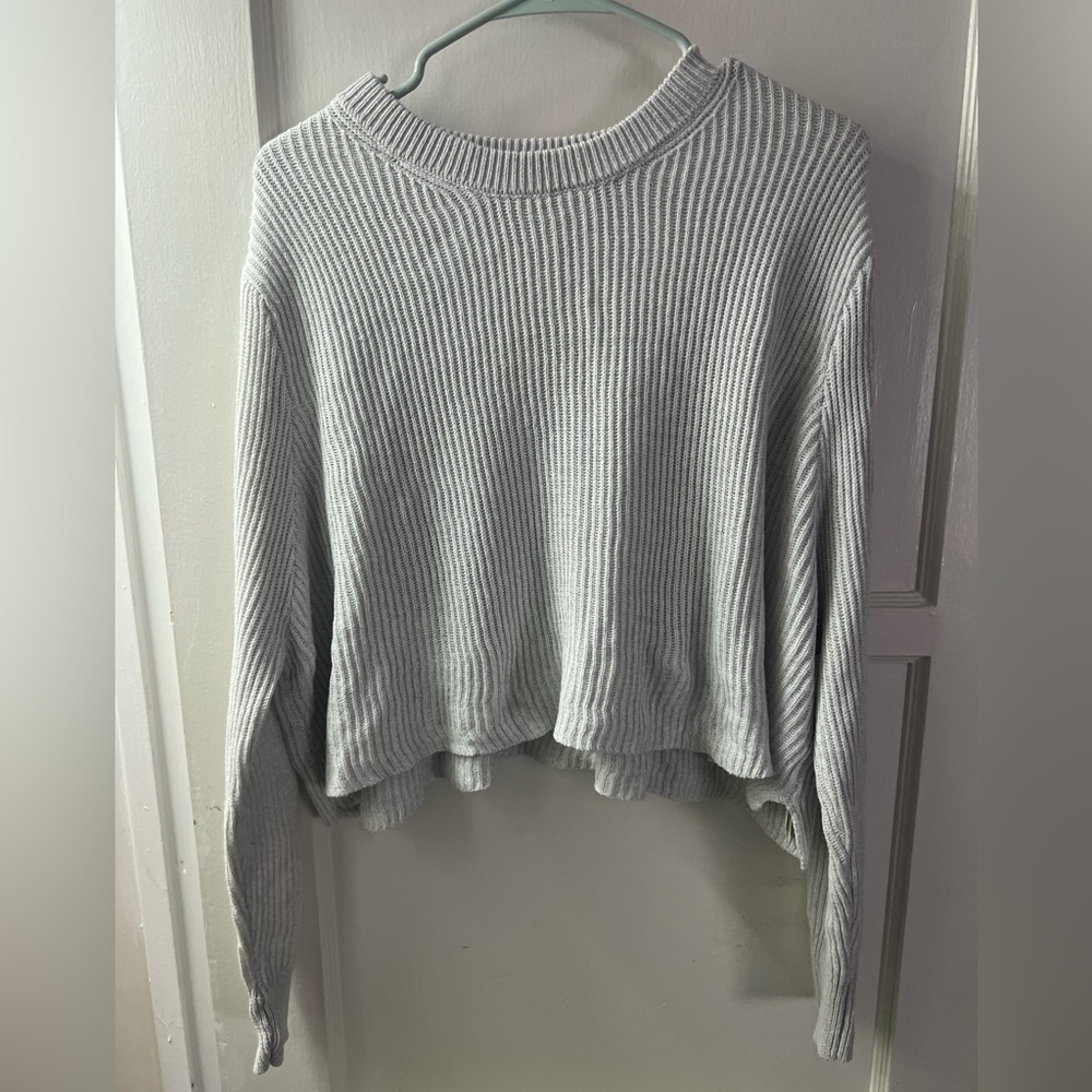 Cotton On Light Gray Ribbed Sweater